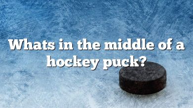 Whats in the middle of a hockey puck?