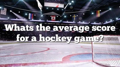 Whats the average score for a hockey game?