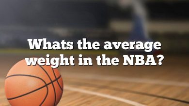 Whats the average weight in the NBA?