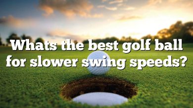 Whats the best golf ball for slower swing speeds?