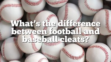 What’s the difference between football and baseball cleats?