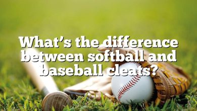 What’s the difference between softball and baseball cleats?