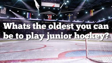 Whats the oldest you can be to play junior hockey?