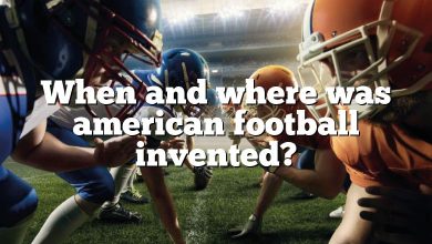 When and where was american football invented?