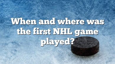 When and where was the first NHL game played?