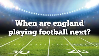 When are england playing football next?