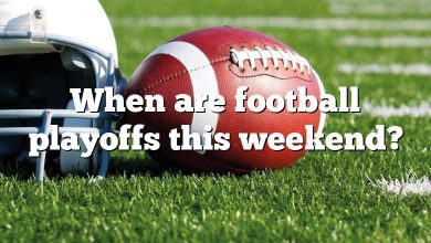 When are football playoffs this weekend?