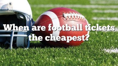 When are football tickets the cheapest?