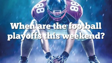 When are the football playoffs this weekend?