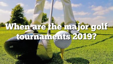 When are the major golf tournaments 2019?