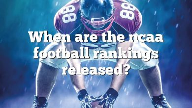 When are the ncaa football rankings released?