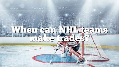 When can NHL teams make trades?
