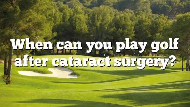 When can you play golf after cataract surgery?