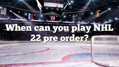 When can you play NHL 22 pre order?