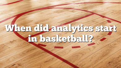 When did analytics start in basketball?