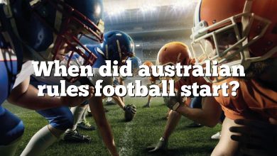 When did australian rules football start?