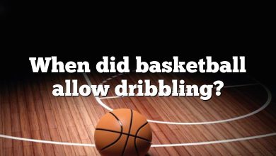 When did basketball allow dribbling?