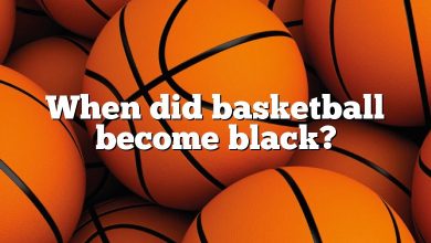 When did basketball become black?