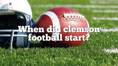 When did clemson football start?
