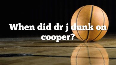 When did dr j dunk on cooper?