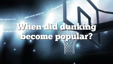 When did dunking become popular?