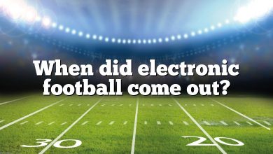 When did electronic football come out?