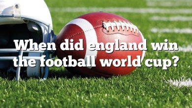 When did england win the football world cup?