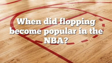 When did flopping become popular in the NBA?