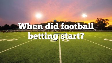 When did football betting start?