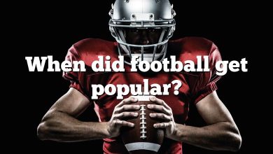 When did football get popular?