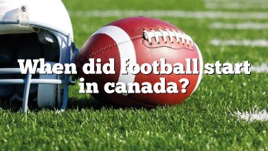 When did football start in canada?