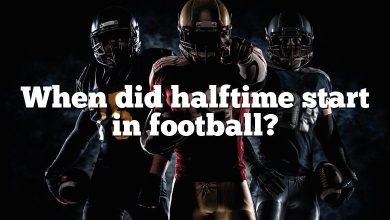 When did halftime start in football?