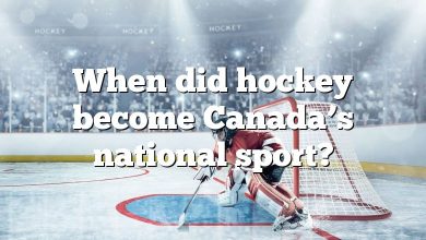 When did hockey become Canada’s national sport?