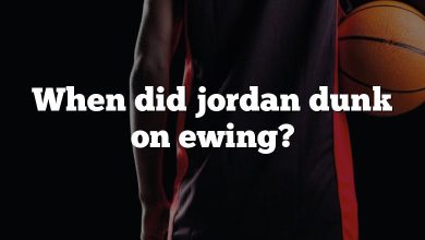 When did jordan dunk on ewing?