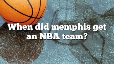 When did memphis get an NBA team?