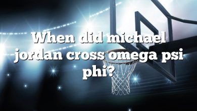 When did michael jordan cross omega psi phi?