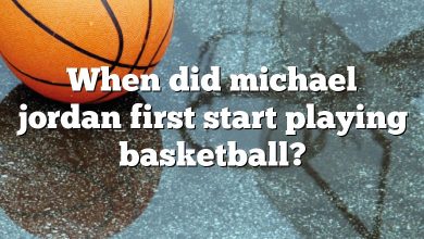 When did michael jordan first start playing basketball?