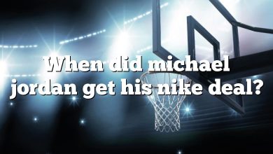 When did michael jordan get his nike deal?