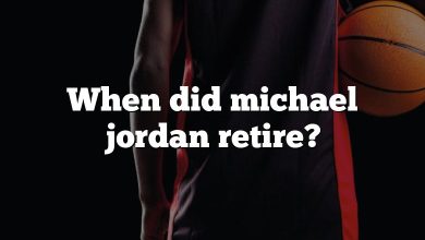 When did michael jordan retire?