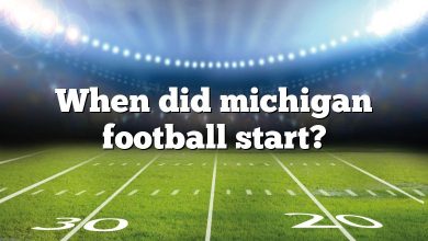 When did michigan football start?