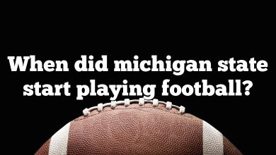 When did michigan state start playing football?
