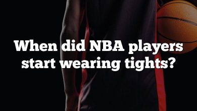 When did NBA players start wearing tights?