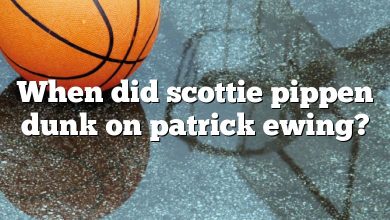 When did scottie pippen dunk on patrick ewing?