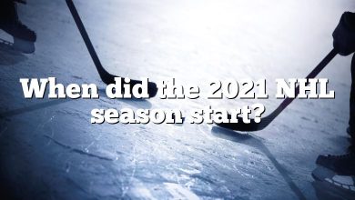 When did the 2021 NHL season start?