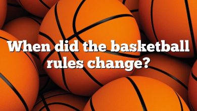 When did the basketball rules change?