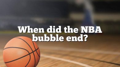 When did the NBA bubble end?