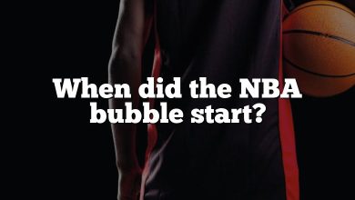 When did the NBA bubble start?
