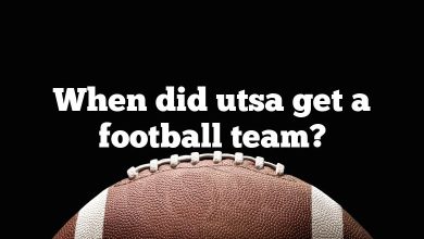 When did utsa get a football team?