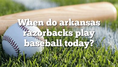 When do arkansas razorbacks play baseball today?
