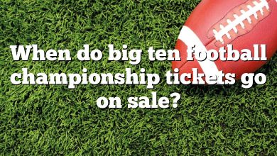 When do big ten football championship tickets go on sale?